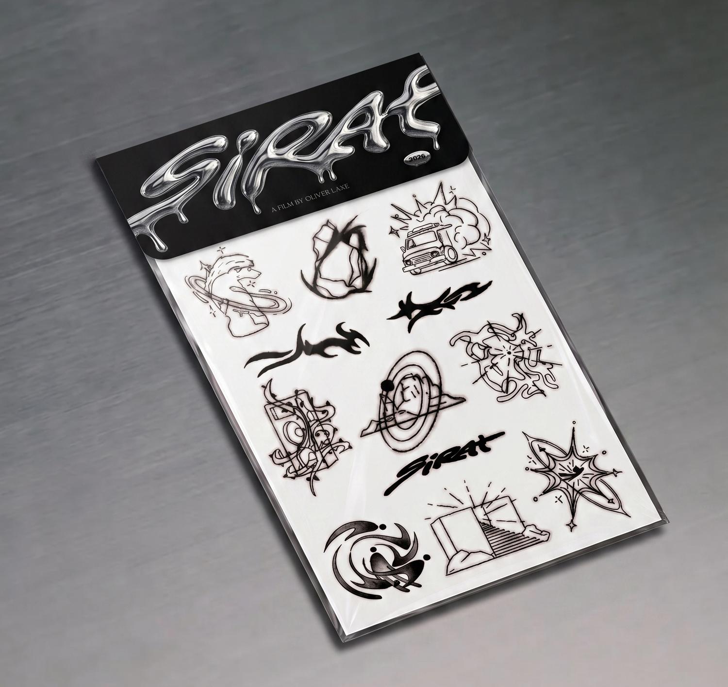 TATTOO STICKER DESIGN FOR Sirāt